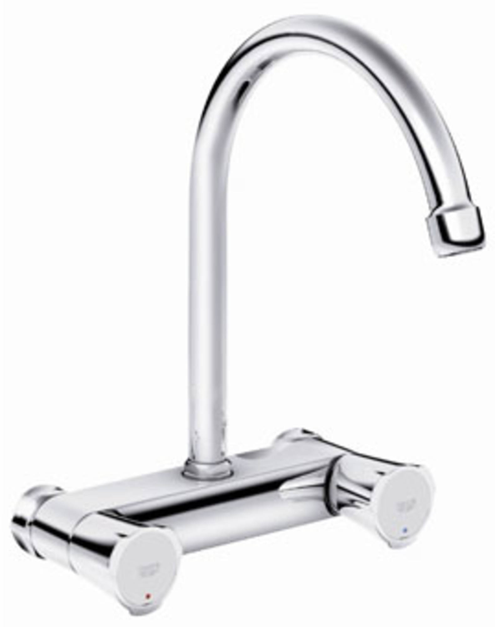Grohe Costa-L wand keukenkraan met bovenuitloop Chroom