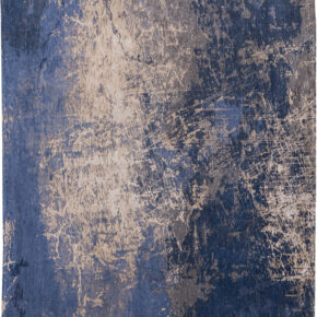 Louis de Poortere - 8629 Mad Men Abyss Blue - 80x150 cm Vloerkleed
