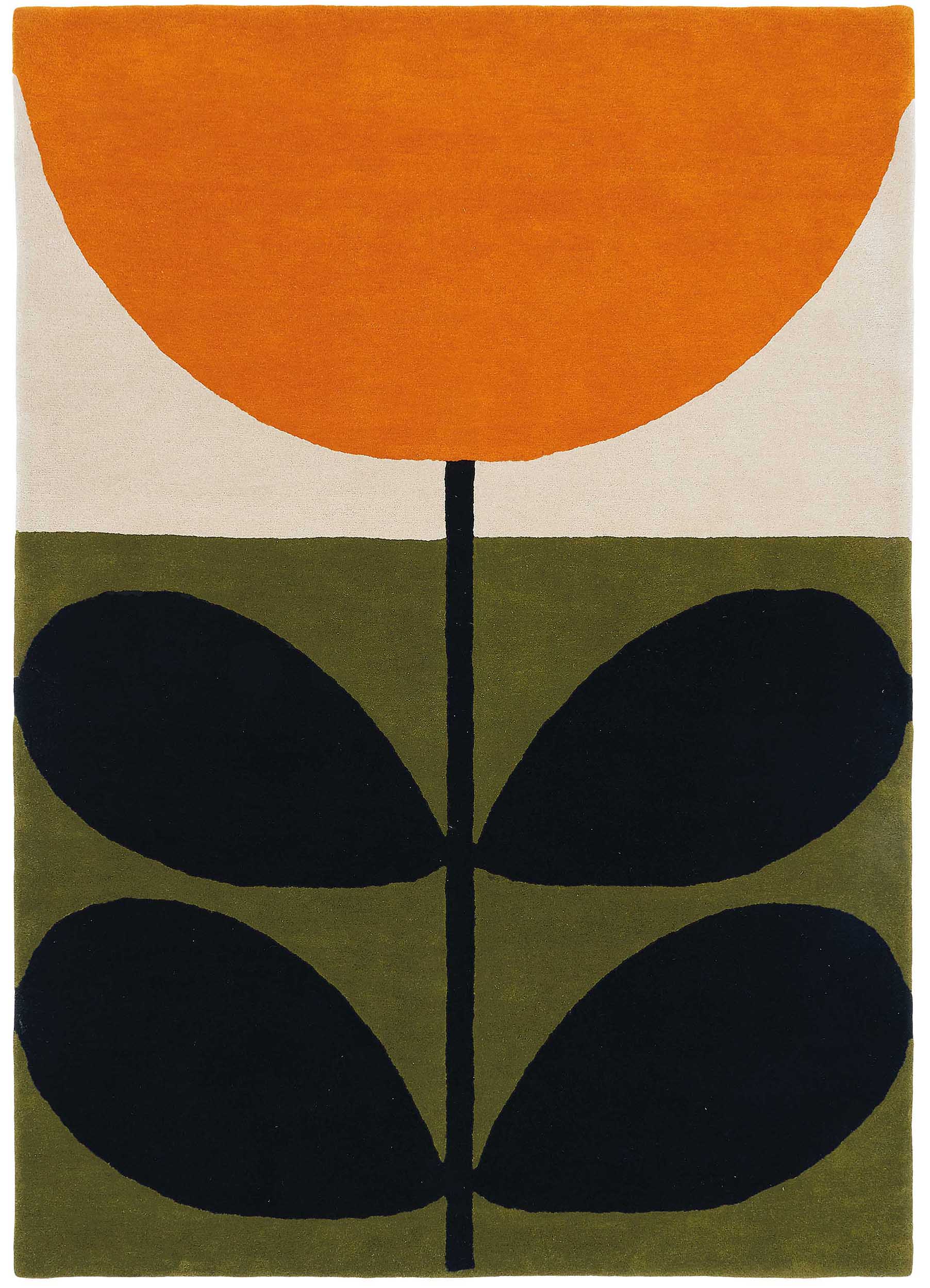 Orla Kiely - Stem Black 59803 - 250x350 cm Vloerkleed