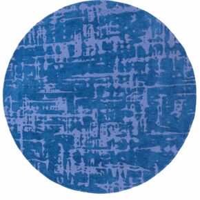 Louis de Poortere - Rond vloerkleed Baobab Structures 9250 Suarez Blue - 240 rond