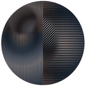 Moooi Carpets - Trichroic Hoxton Round - 350 rond Vloerkleed