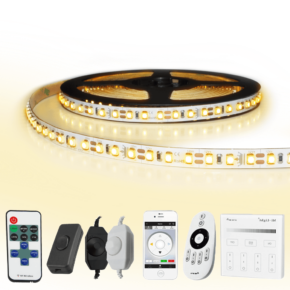 1 METER - 120 LEDS complete led strip set Warm Wit