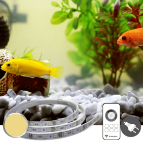 10 t/m 50 cm WARM WIT complete set aquarium led strip