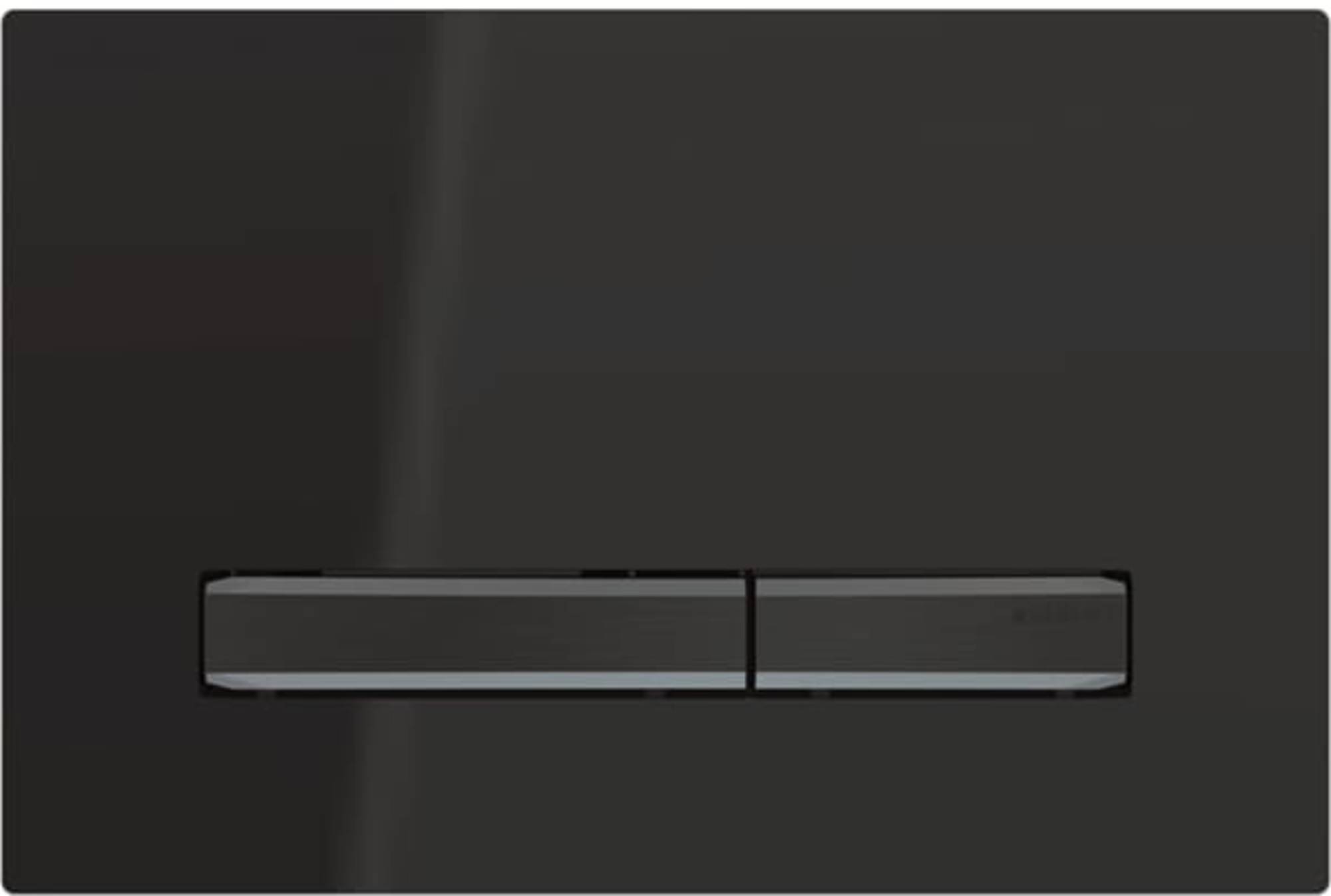 Geberit Sigma 50 Bedieningsplaat 24,6x16,4 cm Zwart Chroom
