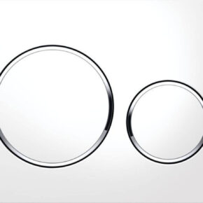 Geberit Sigma 20 drukplaat glans wit/chroom/wit tbv UP720, UP320, UP300 en UP700
