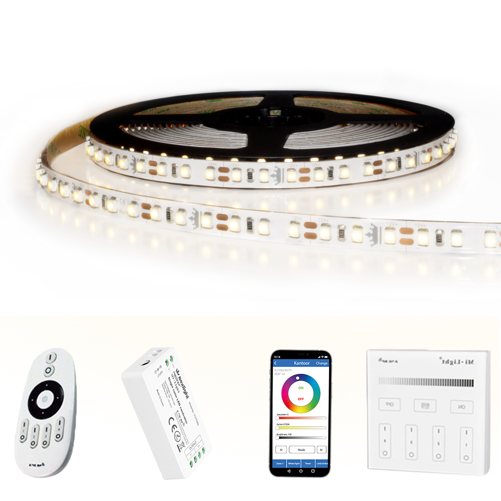 15 METER - 1800 LEDS complete led strip set Helder Wit