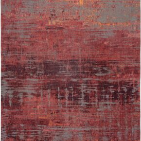 Louis de Poortere - 9125 Atlantic Streaks Nassau Red - 80x150 cm Vloerkleed