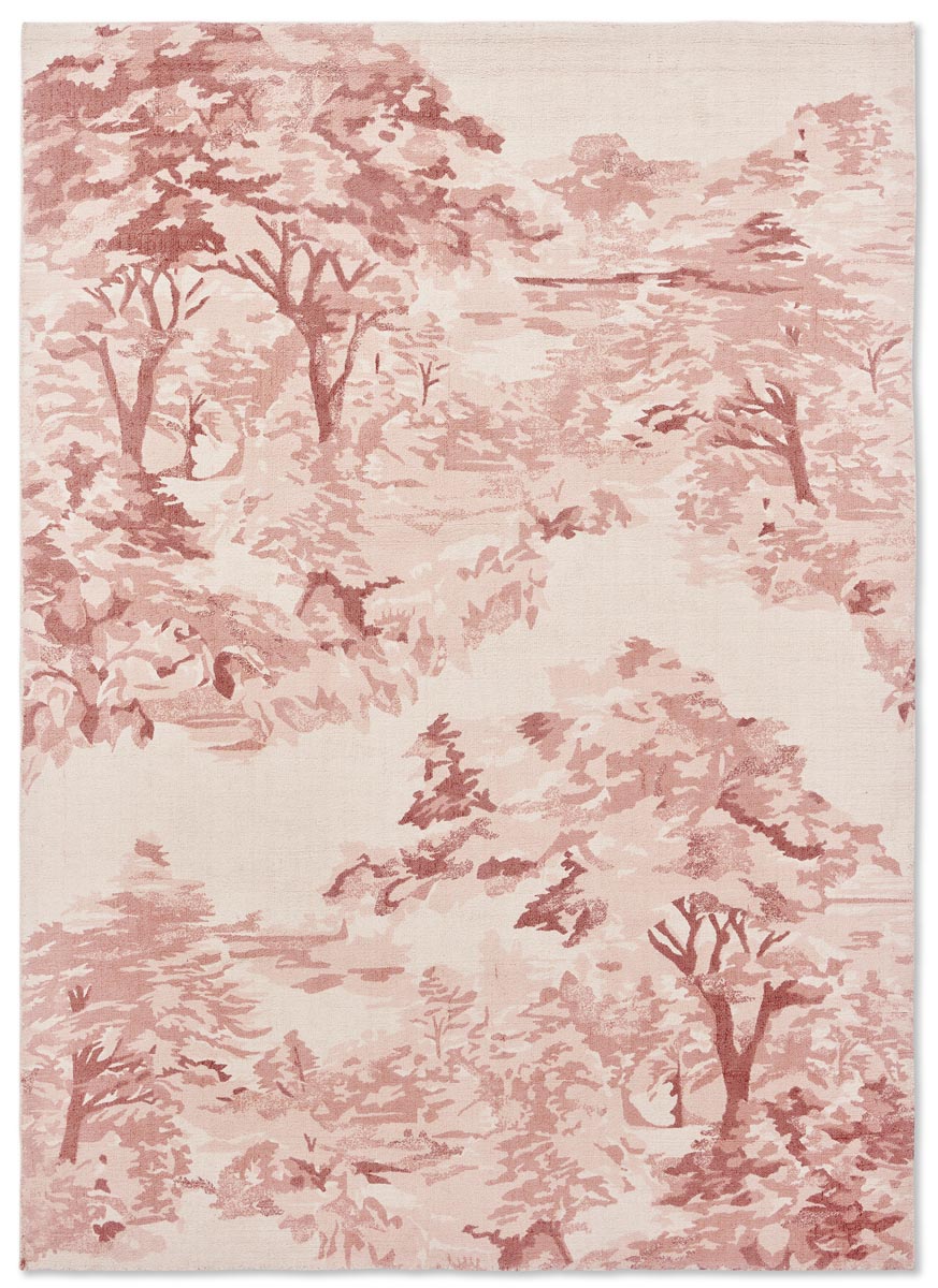 Ted Baker - Landscape Toile Light Pink 162602 - 250x350 cm Vloerkleed