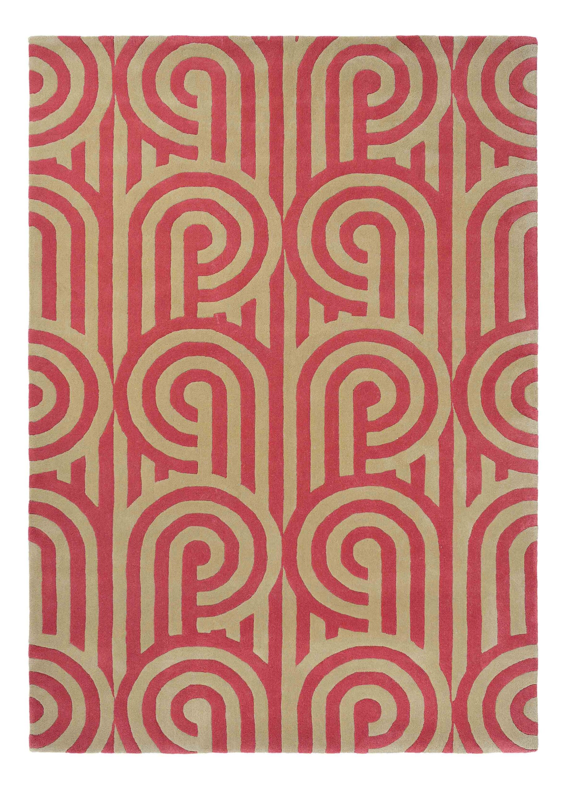Florence Broadhurst - Turnabouts claret 39200 - 250x350 cm Vloerkleed