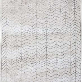 Louis de Poortere - 8652 Mad Men Black on White - 80x150 cm Vloerkleed