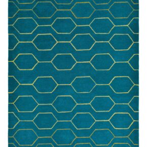 Wedgwood - Arris Teal 37307 - 250x350 cm Vloerkleed