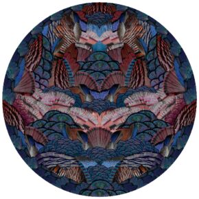 Moooi Carpets - Calligraphy Bird - 350 rond Vloerkleed