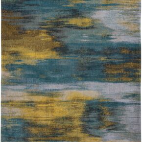 Louis de Poortere - 9119 Atlantic Monetti Nymphea Blue - 80x150 cm Vloerkleed