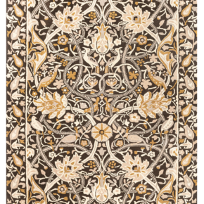 Morris & Co - Bullerswood Charcoal Mustard 127305 - 250x350 cm Vloerkleed