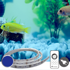2 t/m 2,5 meter BLAUW complete set aquarium led strip