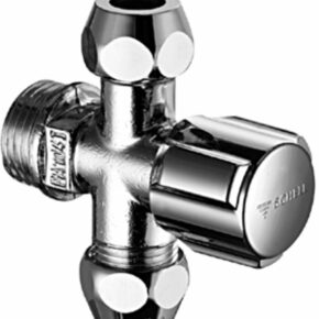 Schell Comfort hoekstopkraan 1/2 inch met 2 aansluitingen 3/8 inch Chroom