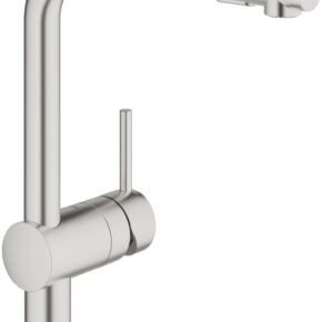 Grohe Minta keukenkraan met uittrekbare handdouche dualspray Supersteel