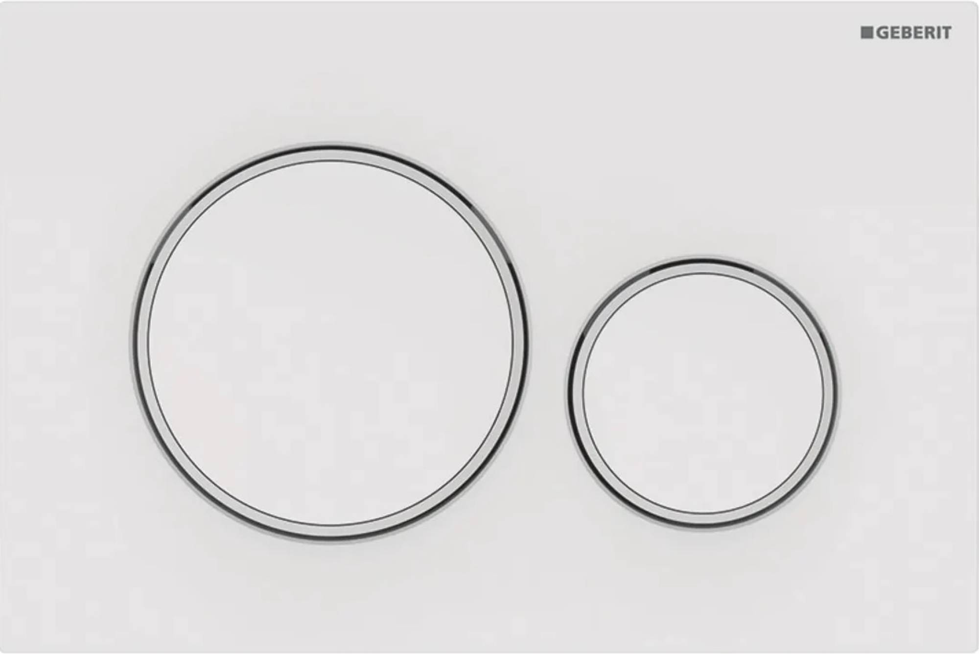 Geberit Sigma 20 Bedieningsplaat 24,6x1,1x16,4 cm Wit