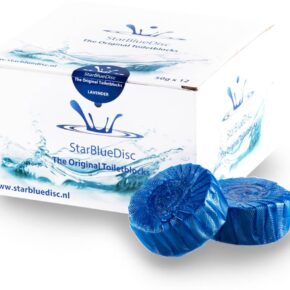 StarBlueDisc 12 stuks toiletblokjes halfjaar verpakking Blauw