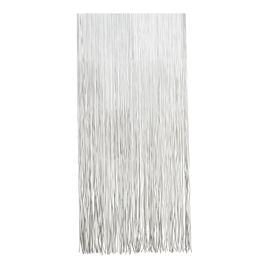 Deurgordijn PVC, transparant wit, 90x220 cm