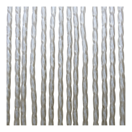 Deurgordijn PVC, transparant wit, 90x220 cm - Afbeelding 2
