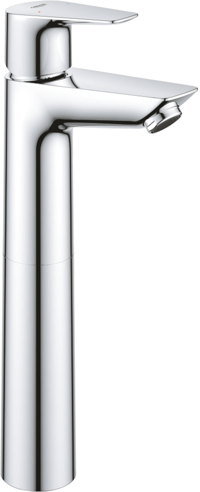 Grohe Start Edge Quickfix wastafelkraan met push-open waste chroom