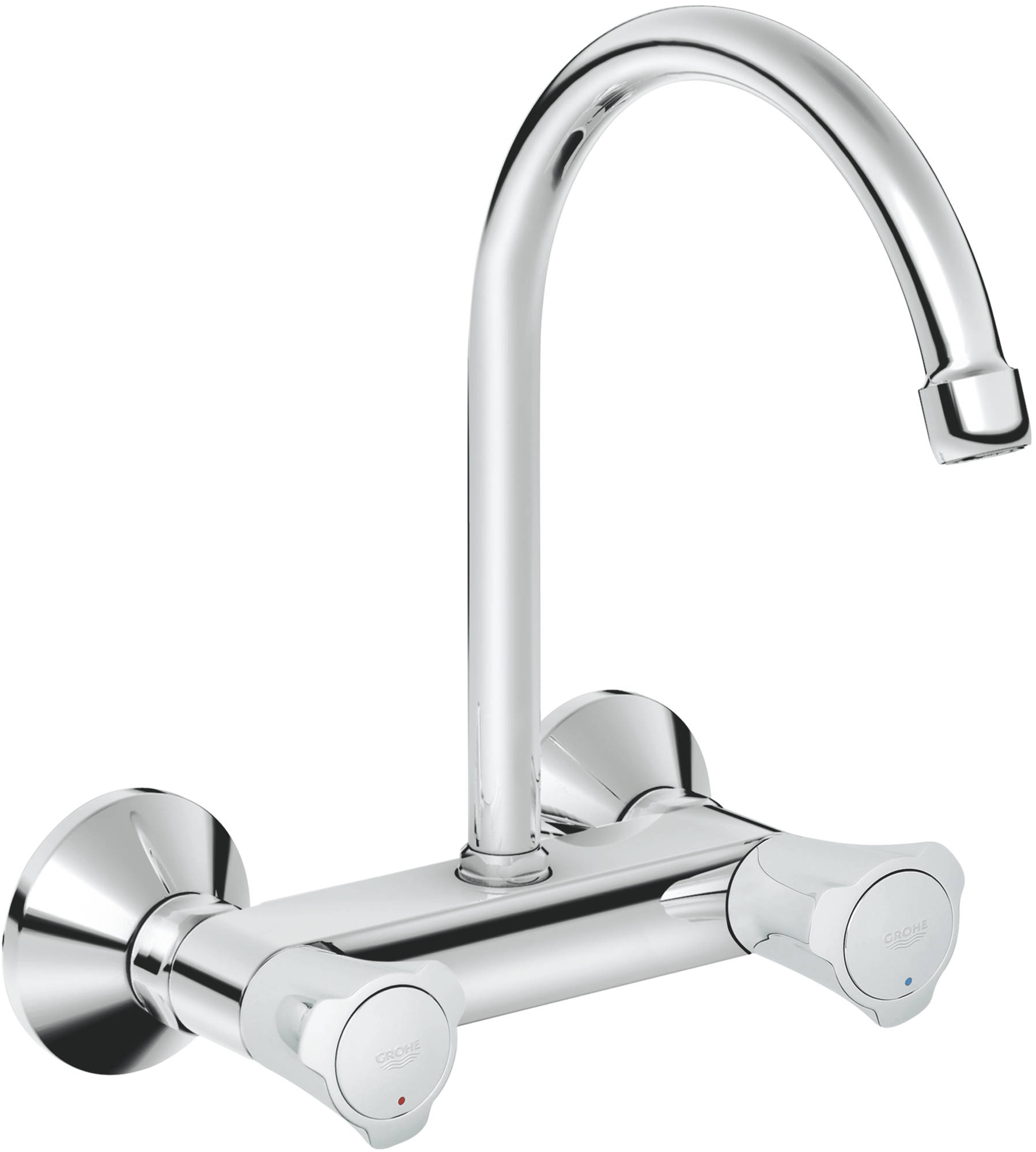 Grohe Costa-L keukenkraan met rosetten Chroom