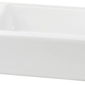 Saqu Trento fontein links 36x18cm glanzend wit