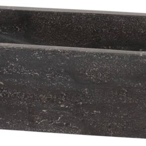 Saqu Nature Collection Fontein smal 1 kraangat rechts 38x14x8 cm Hardstenen Zwart