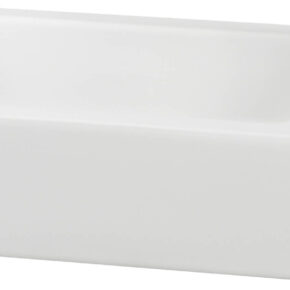 Saqu Trento fontein rechts 36x18cm mat wit