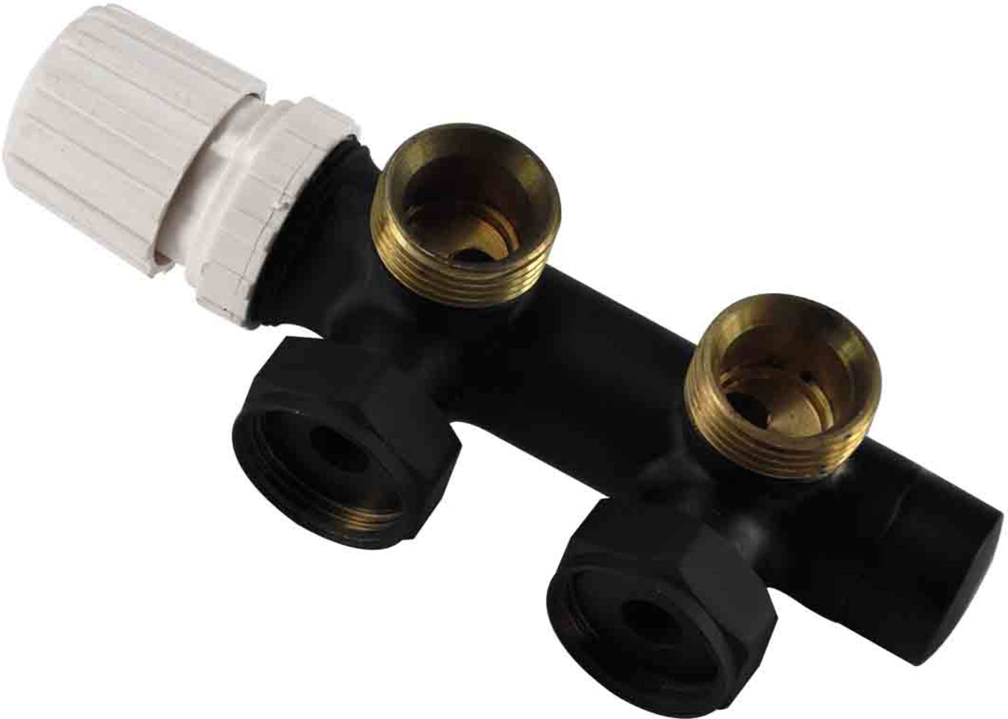 Saqu Thermostatisch 3/4 Onderblok Haaks-Links Mat Zwart