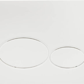 Saqu Flat Round bedieningspaneel t.b.v. Geberit UP320 Mat wit