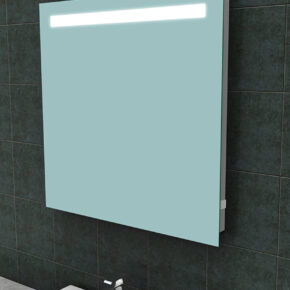 Saqu Plain Spiegel met LED verlichting en stopcontact 80x80 cm