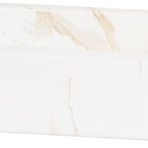 Saqu fontein met kraangat rechts 36x18x9cm Carrara