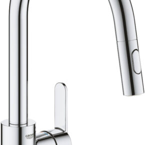 Grohe Get Quickfix keukenmengkraan chroom met uittrekbare handdouche
