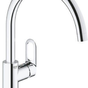 Grohe Start Flow Quickfix keukenmengkraan met hoge uitloop chroom