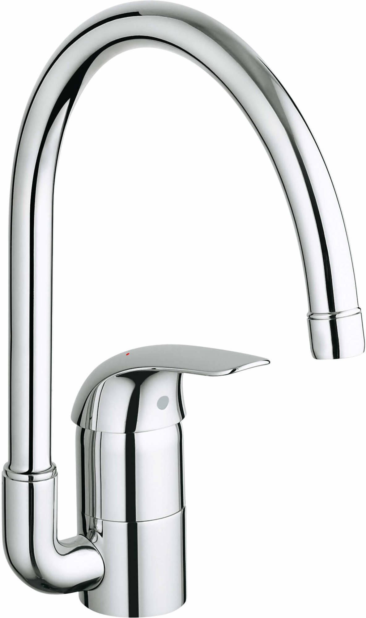 Grohe Euroeco keukenkraan met hoge uitloop Chroom