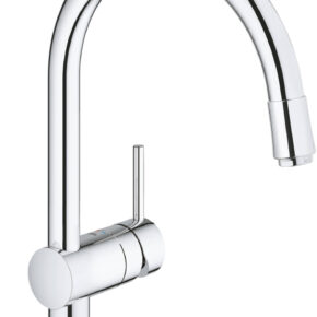 Grohe Minta keukenkraan met mousseur Chroom