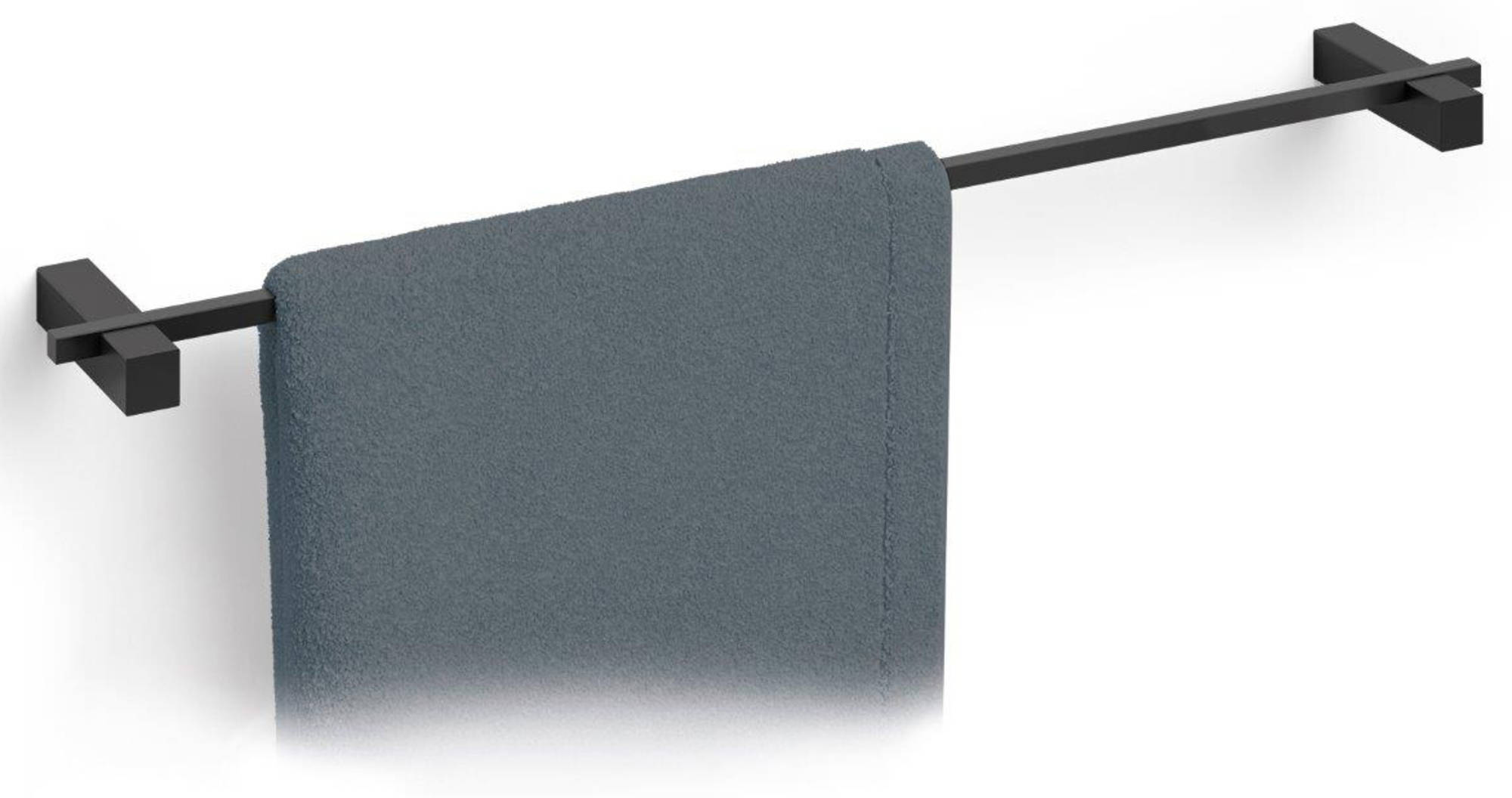 ZACK Carvo Handdoekstang 65,8x10x2,3cm Zwart