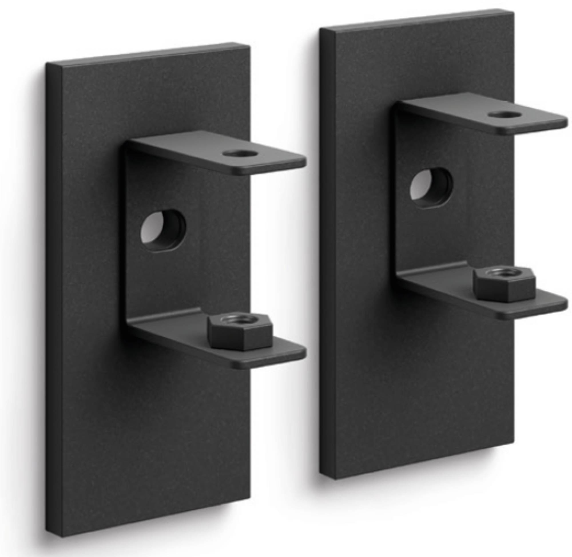 ZACK Linea wandhouder 3x6cm Zwart