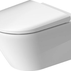 Duravit D-Neo hangtoilet met toiletbril en durafix 37x54x40cm Wit
