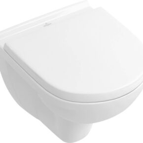 Villeroy & Boch O.Novo combipack compact wandcloset m/zitting ceramic+ Wit