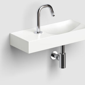 Clou Vale Fontein Krg. Links 45x19x7 cm Mat Wit