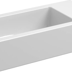 Clou Flush 3 Fontein zonder kraangat 36x18x9 cm Wit