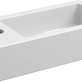 Clou Flush 3 Fontein met kraangat 36x18 cm Wit