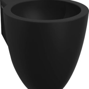 Clou Flush 6 Fontein met kraangat 27x31,5x28 cm Mat Zwart