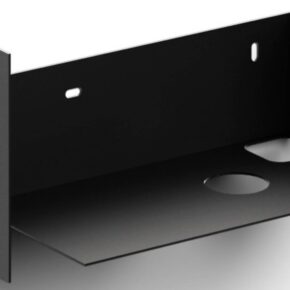 Clou Flush Badmeubelkast Open Met Handoekhouder Rechts 44x18x20,5 cm Zwart