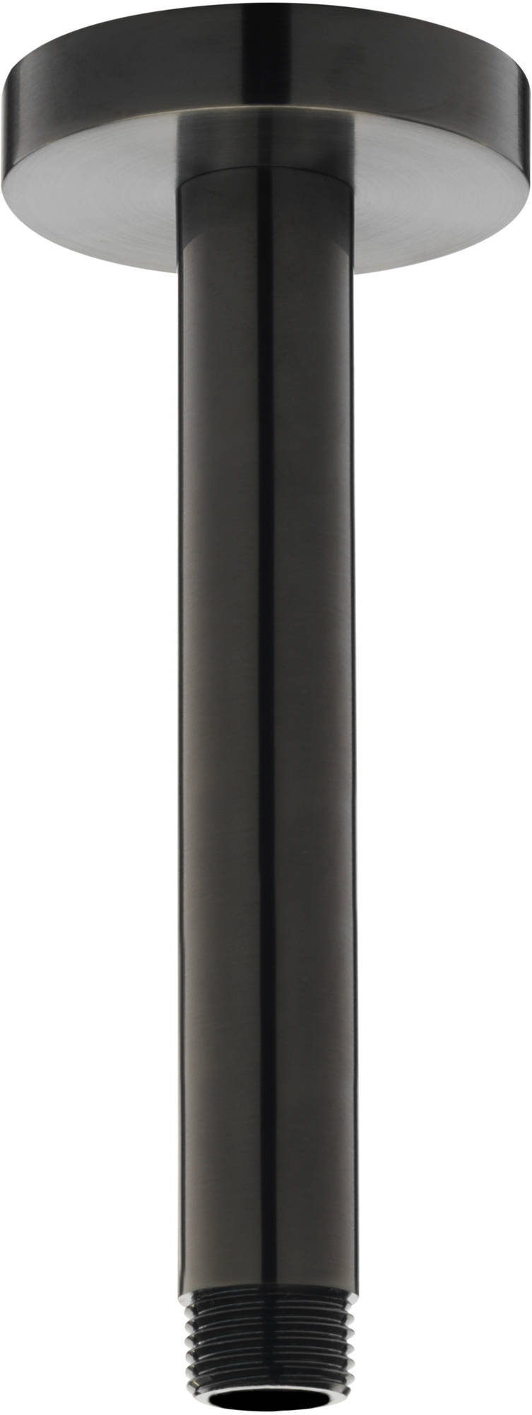 Ben Round Plafond douchearm 15cm Geborsteld Zwart