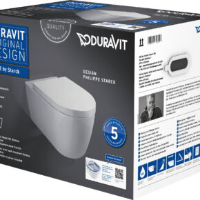 Duravit ME by Starck randloos hangtoilet inclusief toiletbril 37x57x35,5cm Wit