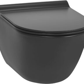 Ben Segno hangtoilet met toiletbril compact Xtra glaze+ Free flush mat zwart